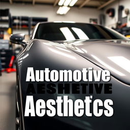 A captivating book cover design for an automotive aesthetics book