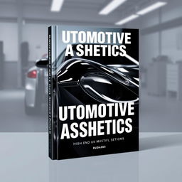 A captivating book cover design for an automotive aesthetics book