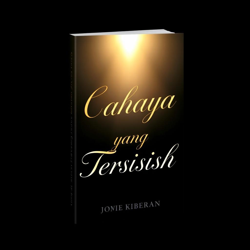 A book cover design for the title 'Cahaya yang Tersisih'