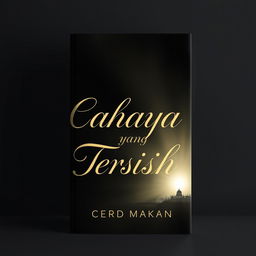 A book cover design for the title 'Cahaya yang Tersisih'