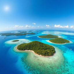 A breathtaking view of the Andaman and Nicobar Islands and Lakshadweep Islands