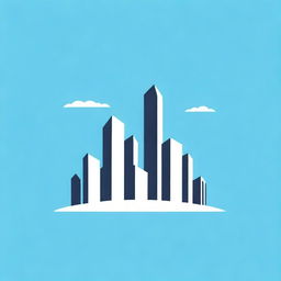 A modern city skyline for 'Urban Builders' logo, conveying urban development, construction, and architectural expertise.