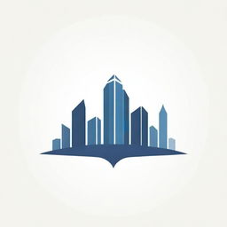 A modern city skyline for 'Urban Builders' logo, conveying urban development, construction, and architectural expertise.