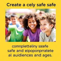 Create an image that is completely safe and appropriate for all audiences and ages