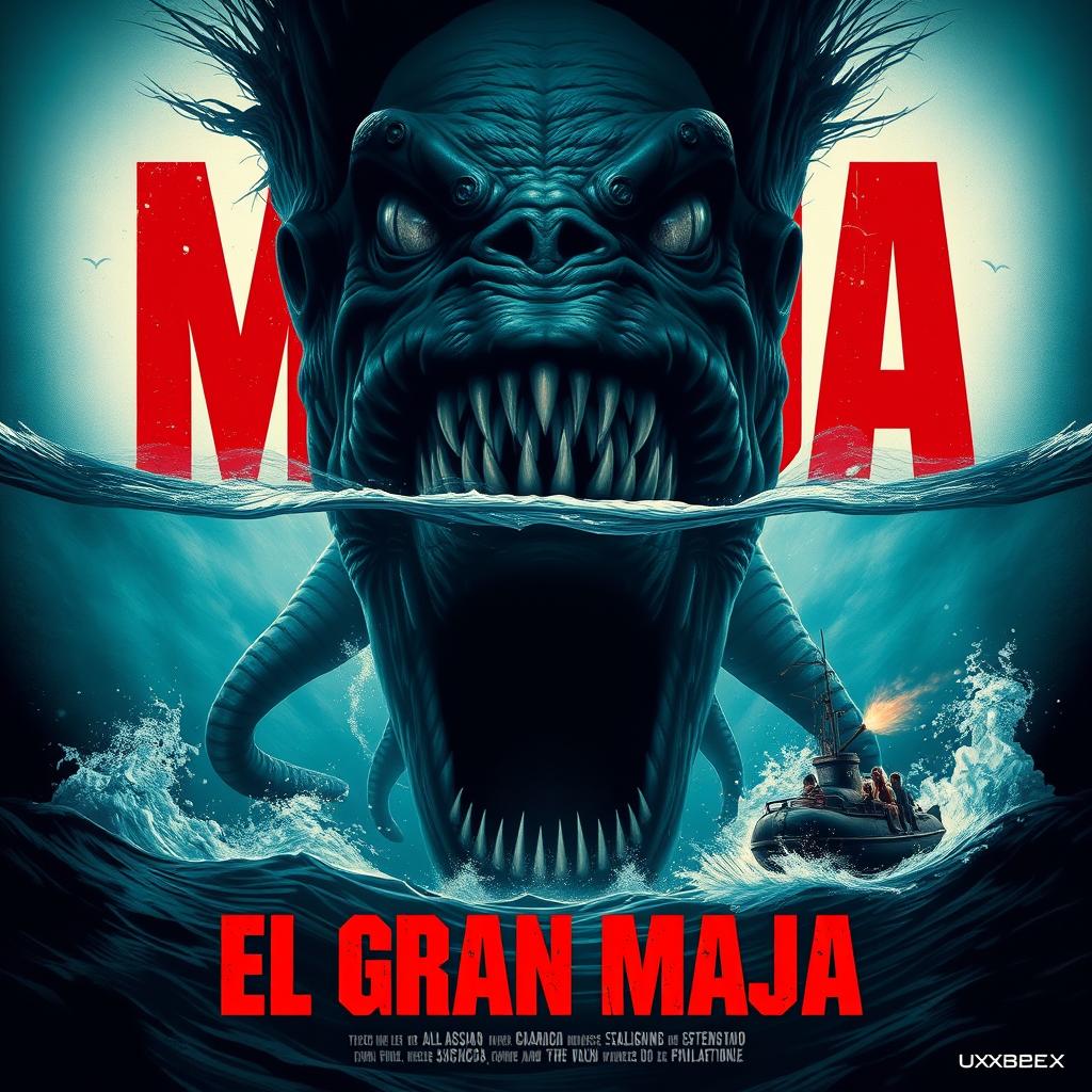 A movie poster for 'El Gran Maja' made by Uxxbex studios