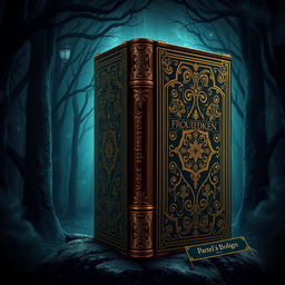 Create a detailed book cover featuring an intriguing design with a mysterious aura