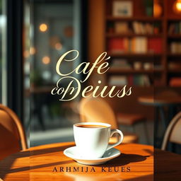 Create a book cover with the title 'Café com Deus'