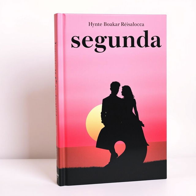 A book cover featuring a pink sunset with the phrase 'A segunda' written in black letters