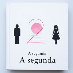 A light gray book cover with a drawing in the shape of the number two in the center, depicting a pink sunset