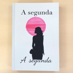 A light gray book cover with a round drawing of a pink sunset