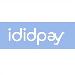 Create an image featuring the word 'idpay' in a modern, sleek font