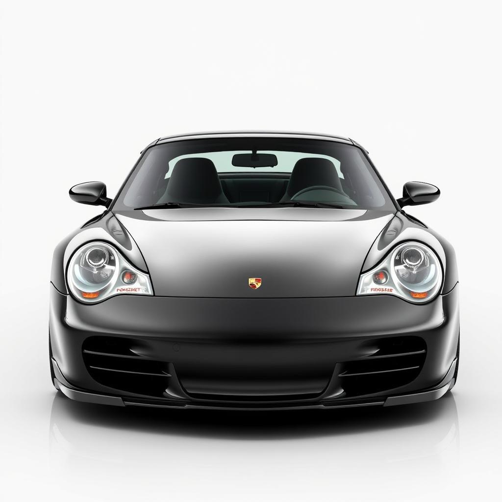 Create a modern redesign of the Porsche 996, showcasing sleek lines, advanced aerodynamics, and updated features