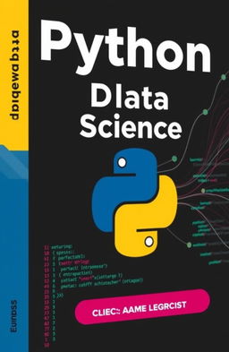 Create a textbook cover for the book titled 'Python for Data Science'