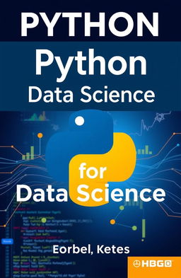 Create a textbook cover for the book titled 'Python for Data Science'