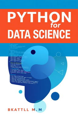 Create a textbook cover for the book titled 'Python for Data Science'