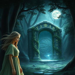 Imagine a mystical and enchanting scene that evokes the essence of the beginning