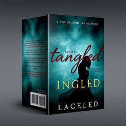 The cover design for 'Entangled,' an adult novel, featuring a blend of intrigue and sensuality