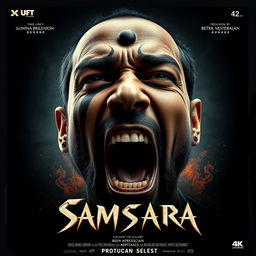 A trippy movie poster with the title 'Samsara'