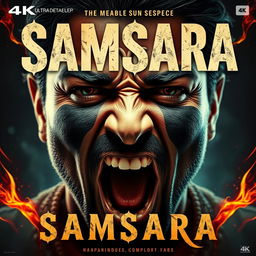 A trippy movie poster with the title 'Samsara'