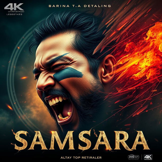 A trippy movie poster with the title 'Samsara'