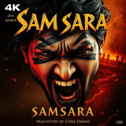 A trippy movie poster with the title 'Samsara'