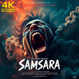 A trippy movie poster with the title 'Samsara'