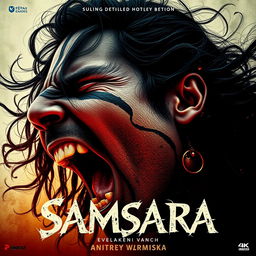 A trippy movie poster with the title 'Samsara'