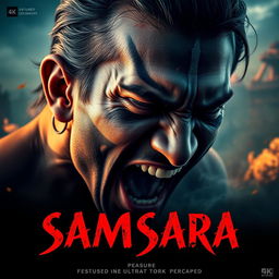 A trippy movie poster with the title 'Samsara'