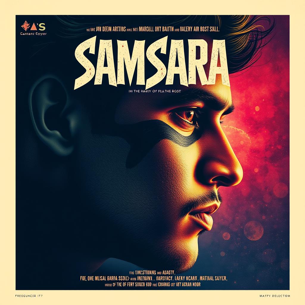 A trippy movie poster with the title 'Samsara'