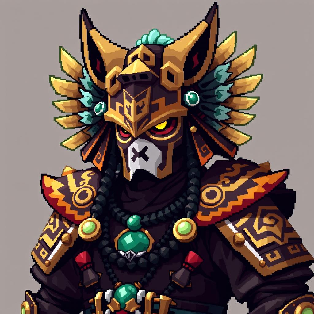 A fusion between an Aztec military leader (Tlatoani) and a Japanese shogun