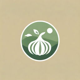 Design a logo that displays a lush farm field or fresh fruit/vegetable to symbolize Organic Harvest, a company dedicated to organic farming and natural products. The logo should promote health consciousness and nature.