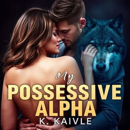 A romantic couple featured on the cover of a book titled 'My Possessive Alpha' by K