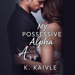 A romantic couple featured on the cover of a book titled 'My Possessive Alpha' by K