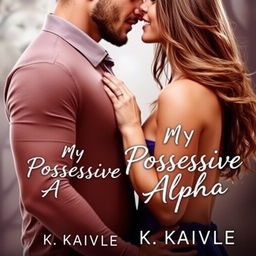 A romantic couple featured on the cover of a book titled 'My Possessive Alpha' by K