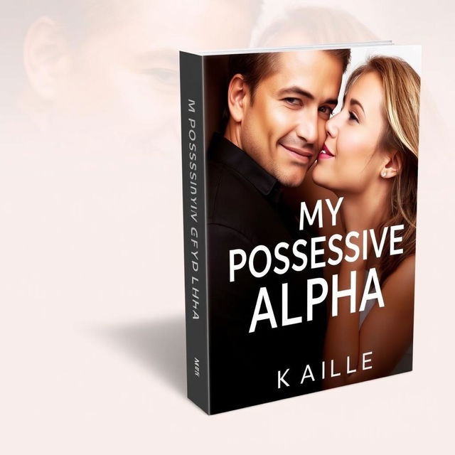 A romantic couple featured on the cover of a book titled 'My Possessive Alpha' with the author's name 'Written by K