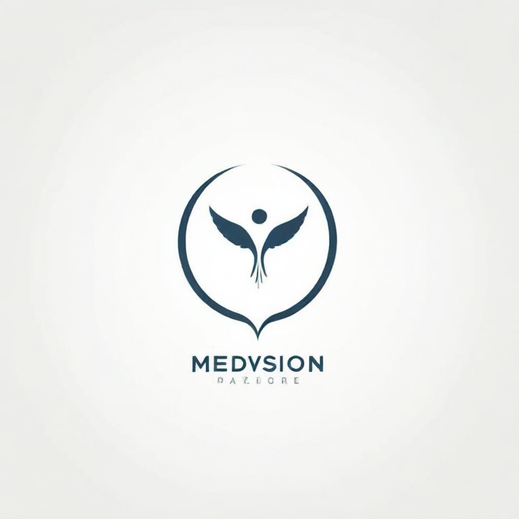 Design a professional, sleek and clean logo for a company called 'Medvision'. Include the tagline 'Life Beyond Hope'. The logo should represent trust, hope and medical expertise.