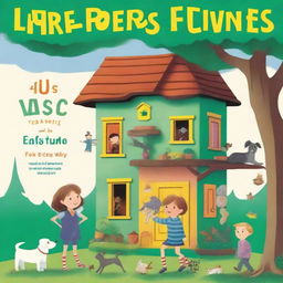 Portada infantil que muestra una casa club sobre un árbol