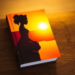 A beautiful book cover featuring a black girl basking in the warm hues of a sunset