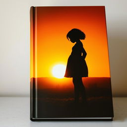 A beautiful book cover featuring a black girl basking in the warm hues of a sunset