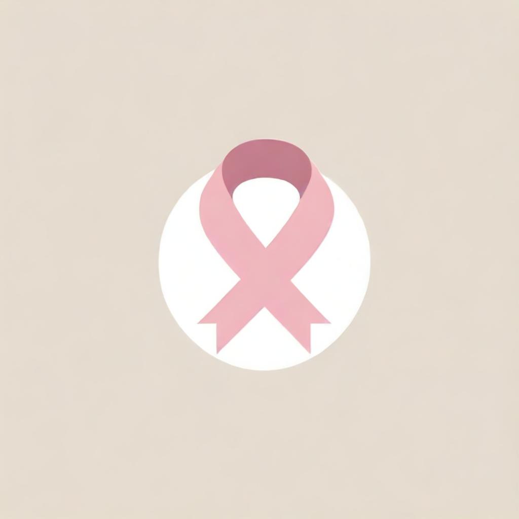 Incorporate a breast cancer awareness ribbon into the existing Medvision logo. Maintain the professional and clean style, and ensure the ribbon element signifies hope and resilience.