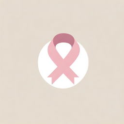 Incorporate a breast cancer awareness ribbon into the existing Medvision logo. Maintain the professional and clean style, and ensure the ribbon element signifies hope and resilience.