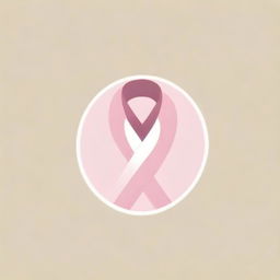 Incorporate a breast cancer awareness ribbon into the existing Medvision logo. Maintain the professional and clean style, and ensure the ribbon element signifies hope and resilience.