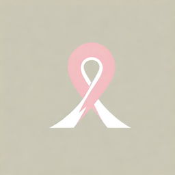 Incorporate a breast cancer awareness ribbon into the existing Medvision logo. Maintain the professional and clean style, and ensure the ribbon element signifies hope and resilience.