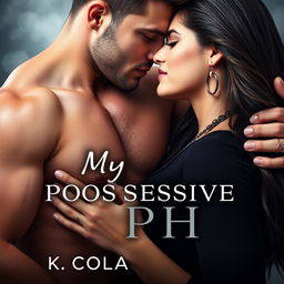 A romantic couple featured on the cover of a book titled 'My Possessive Alpha' by K