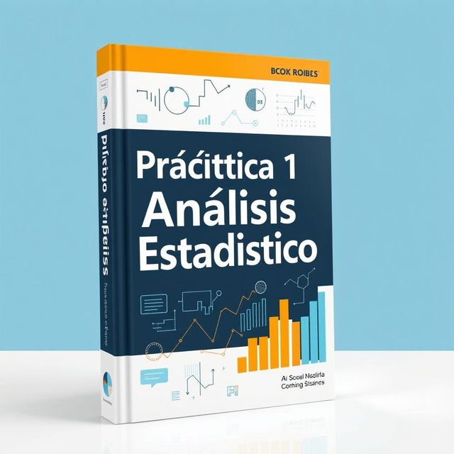 A book cover that says 'Práctica 1 de Análisis Estadístico'