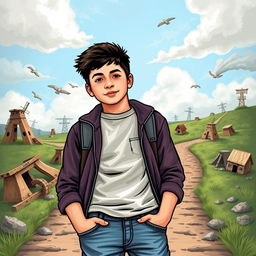 A novel cover depicting a teenager overcoming various life challenges