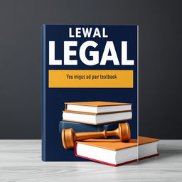 Create a book cover for a legal textbook