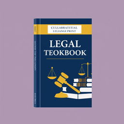 Create a book cover for a legal textbook