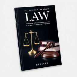 A professional and sleek ebook cover for a law book