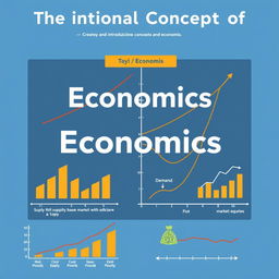 Create an image that illustrates the fundamental concepts of economics